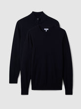 Pack of Two Merino Wool Jumpers in Navy | Reiss Onsale