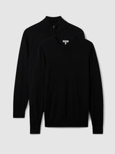Pack of Two Merino Wool Jumpers in Black | Reiss Near Me