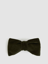 Velvet Bow Tie in Emerald | Reiss Onsale