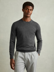 Pack of Two Merino Wool Jumpers in Derby Grey Marl | Reiss Sale