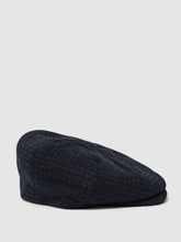 Wool Blend Baker Boy Cap in Navy | Reiss For Sale