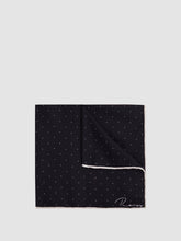Polka Dot Silk Pocket Square in Navy | Reiss Onsale