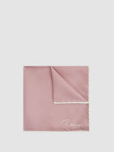 Plain Silk Pocket Square in Pink | Reiss US