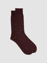 Polka Dot Socks in Bordeaux | Reiss Sale
