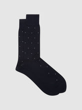 Polka Dot Socks in Navy | Reiss USA