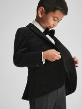 4-9 yrs Single Breasted Velvet Blazer in Black | Reiss Onsale
