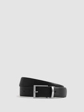 Reversible Leather Belt in Black | Reiss
