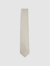 Textured Silk Blend Tie in Soft Champagne | Reiss For Sale