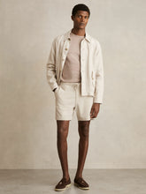 Textured Drawstring Shorts in Stone | Reiss Onsale