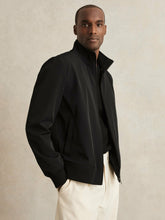 Funnel-Neck Technical Jacket in Black | Reiss Discount