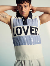 | Tom Daley Stripe Polo Vest in Soft Blue | Reiss Discount