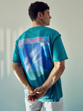| Tom Daley Graphic-Print T-Shirt in Teal Green | Reiss US