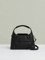 Grained-Leather Shoulder Bag in Black | Reiss Sale