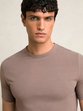 Stretch-Cotton Crew-Neck T-Shirt in Taupe Brown | Reiss USA