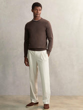 Relaxed-Fit Twill Drawstring Trousers in Ecru | Reiss Discount
