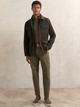 Removable-Gilet Safari Jacket in Green | Reiss Near Me