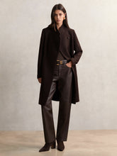 Petite Coat in Chocolate Brown | Reiss US