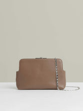 Leather Frame Clutch Bag in Neutral | Reiss For Sale