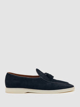 Suede Tassel Loafers in Navy | Reiss Near Me