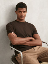 Cotton Crew Neck T-Shirt in Coco Brown | Reiss For Sale