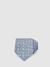 Silk Floral-Medallion Tie in Soft Blue | Reiss Sale