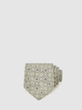 Silk Floral-Medallion Tie in Soft Sage | Reiss USA