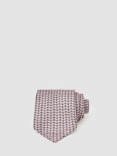 Silk Geometric-Chain Print Tie in Soft Pink | Reiss For Sale