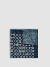 Silk Medallion Print Pocket Square in Indigo Melange | Reiss For Sale