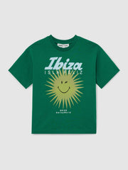 9-13 yrs SmileyWorld Sun Motif T-Shirt in Bright Green | Reiss USA