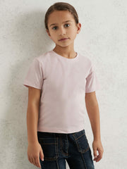 13-14 yrs Cotton Crew Neck T-Shirt in Pink | Reiss For Sale