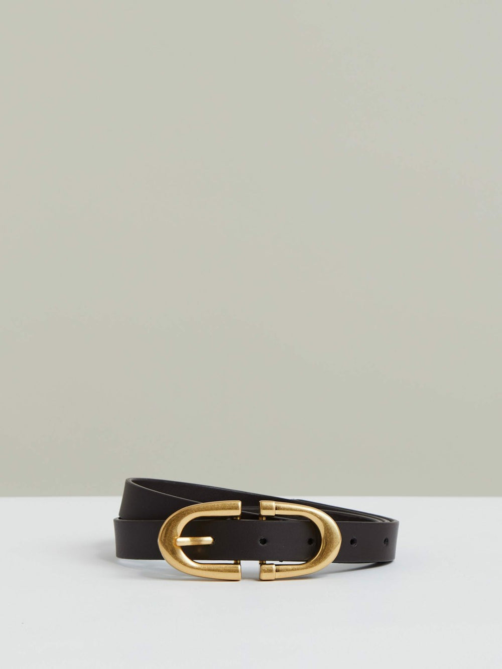 Horseshoe Belt in Chocolate | Reiss USA