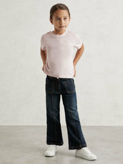 3-9 yrs Cotton Crew Neck T-Shirt in Pink | Reiss USA