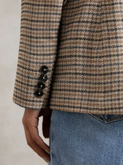 Jacket in Neutral Check | Reiss Onsale