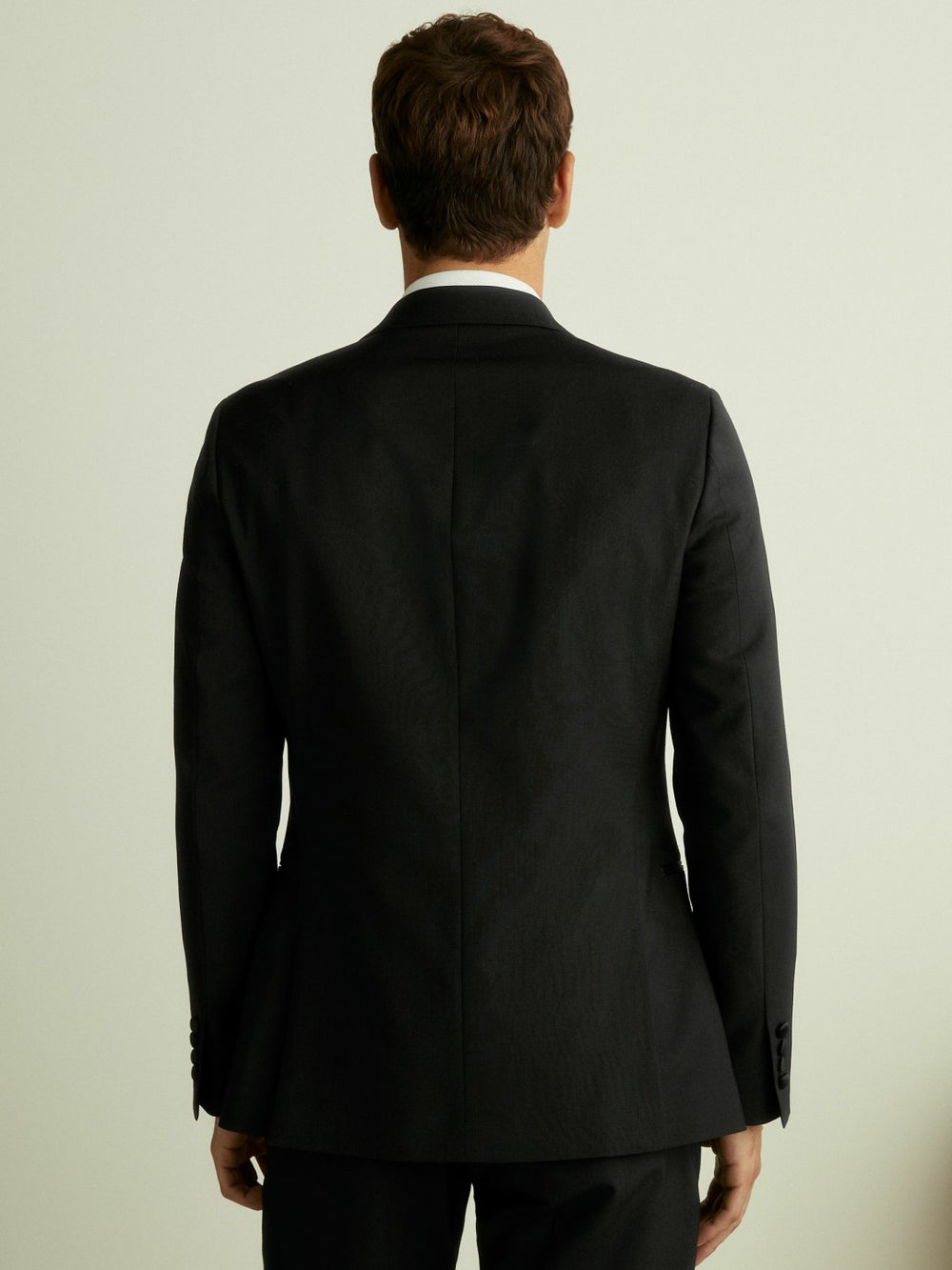 Double Breasted Tuxedo Slim Fit Jacket in Black | Reiss Discount