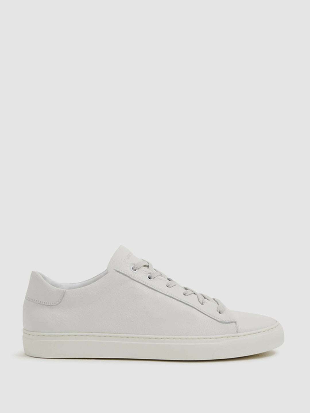Harrys of London Grained Leather Trainers in White | Reiss Sale