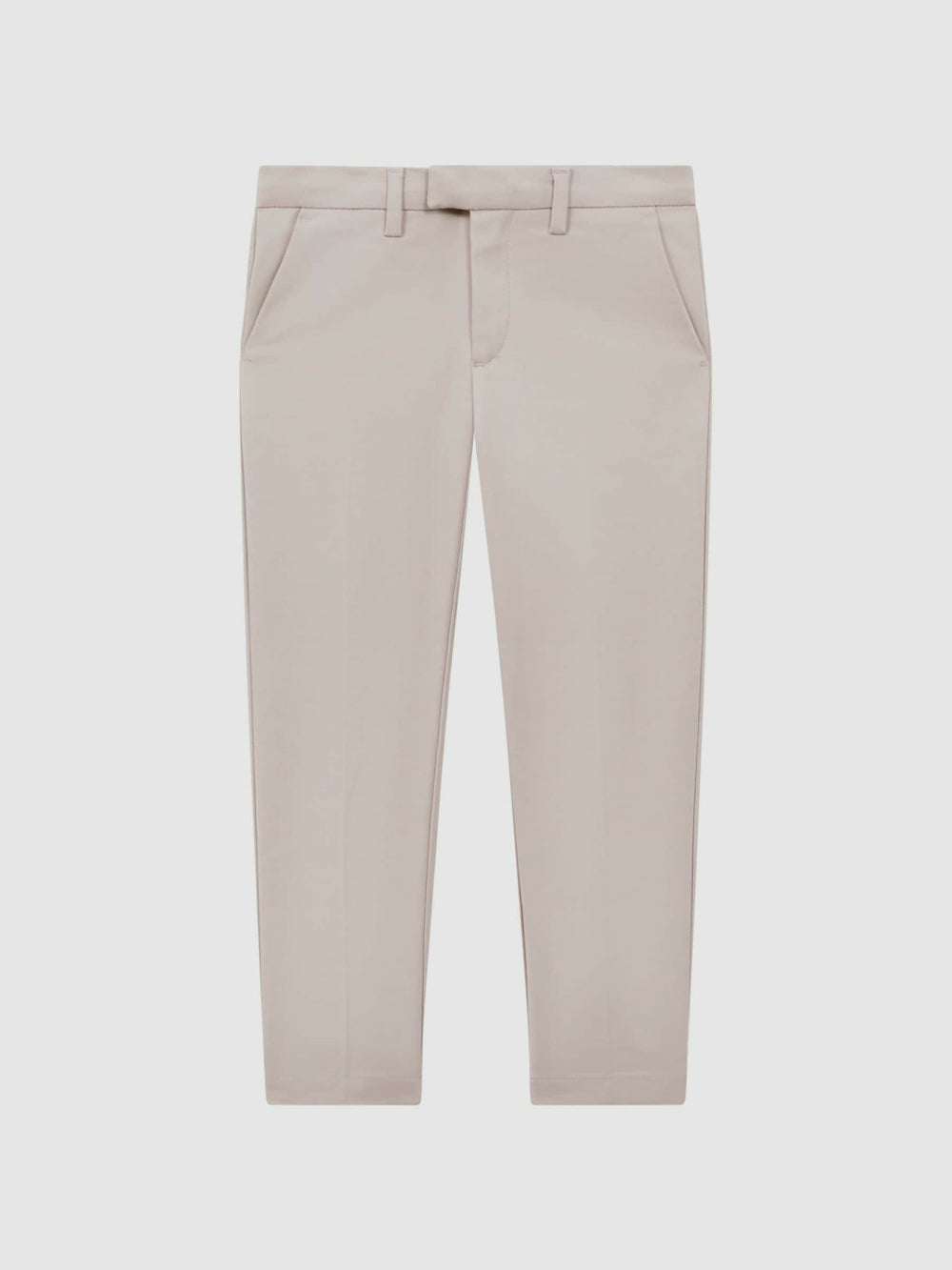 9-14 yrs Slim Fit Tapered Chinos in Stone | Reiss Near Me