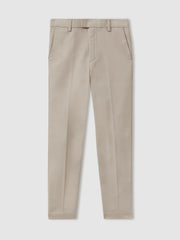 3-9 yrs Slim Fit Tapered Chinos in Stone | Reiss For Sale