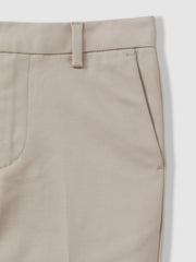 3-9 yrs Slim Fit Tapered Chinos in Stone | Reiss For Sale