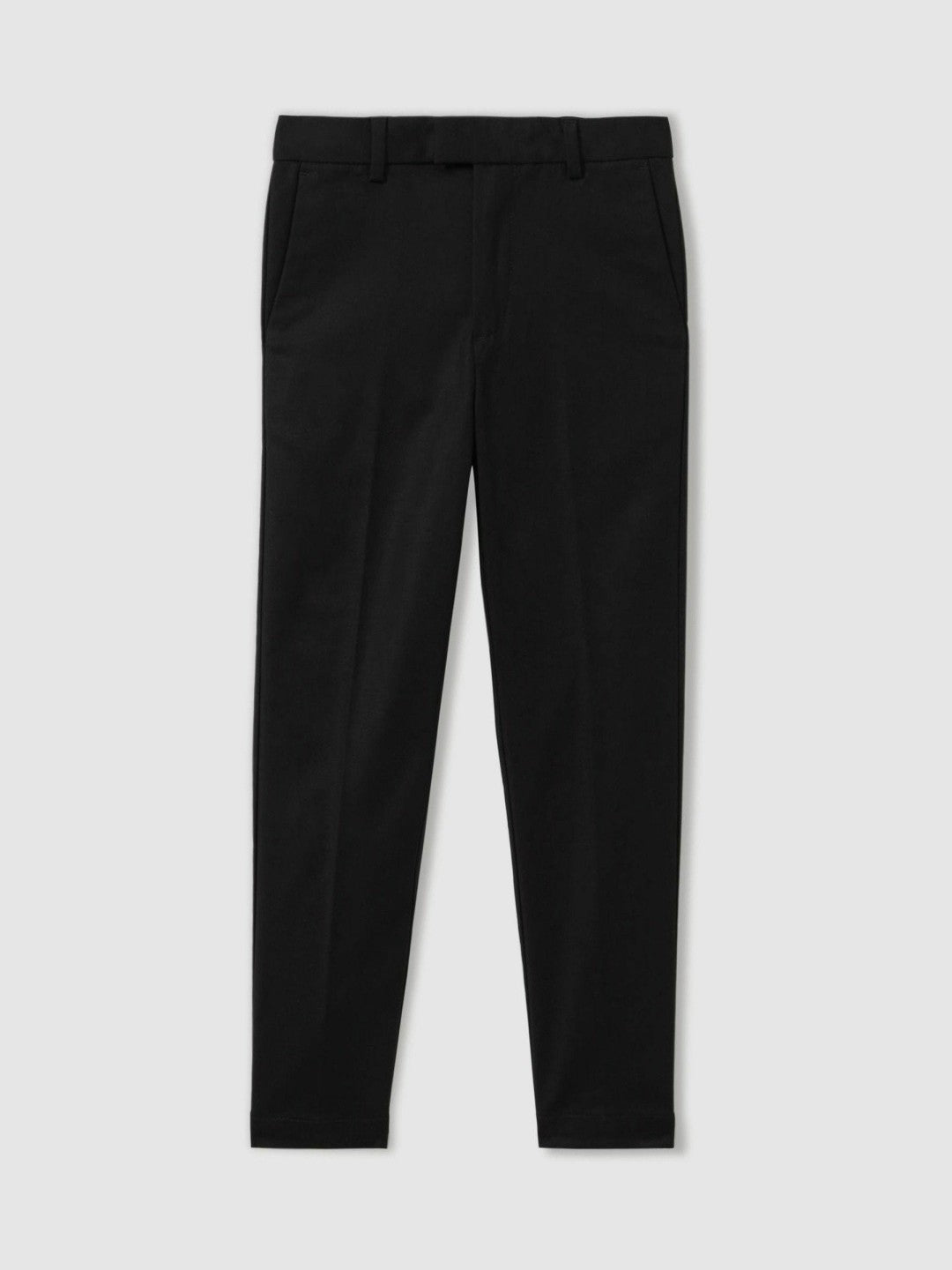3-9 yrs Slim Fit Tapered Chinos in Black | Reiss Near Me