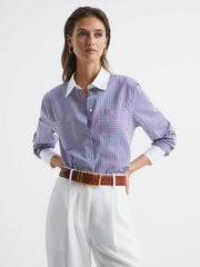 Leather Square Buckle Belt in Tan | Reiss For Sale