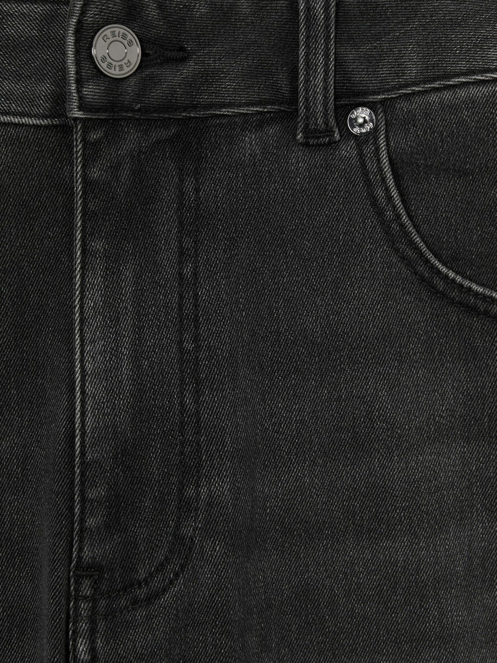 Tapered Slim-Fit Jeans in Washed Black | Reiss US