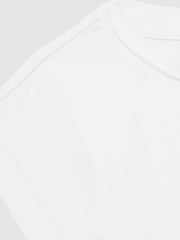 4-9 yrs Cotton-Jersey Cropped T-Shirt in White | Reiss For Sale