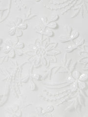 9-13 yrs Tulle Floral-Embroidered Bridesmaid Dress in Ivory | Reiss Onsale