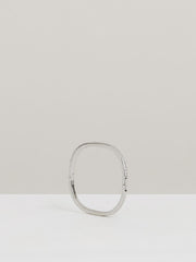 Hinged Crystal Cuff in Silver | Reiss Onsale