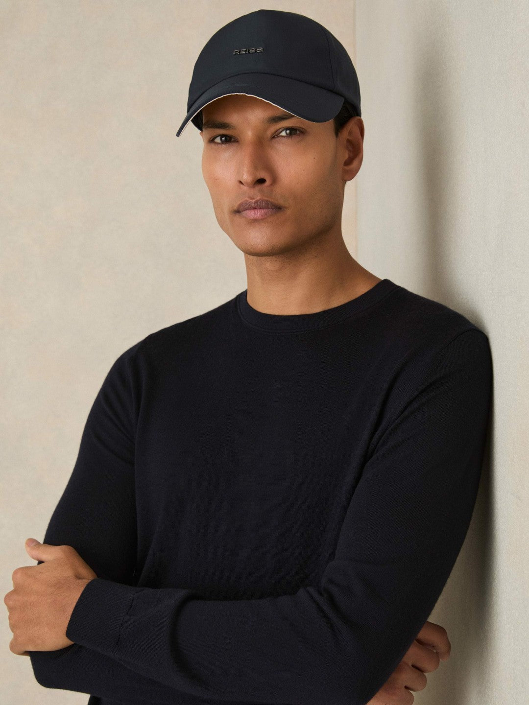 Logo Lettering Baseball Cap in Navy | Reiss Near Me