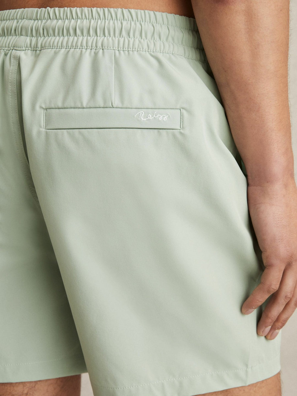 Drawstring Swim Shorts in Mint Green | Reiss Sale