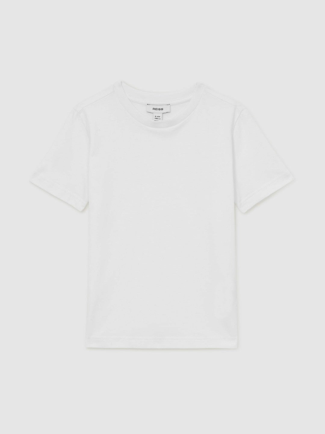 3-9 yrs Cotton Crew-Neck T-Shirt in White | Reiss For Sale