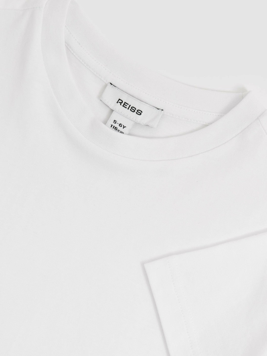 3-9 yrs Cotton Crew-Neck T-Shirt in White | Reiss For Sale