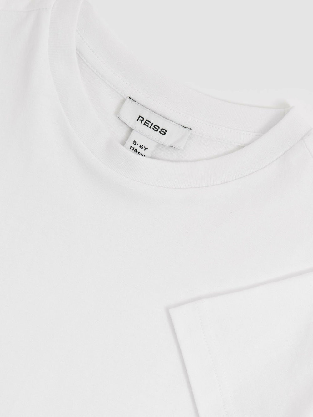 3-9 yrs Cotton Crew-Neck T-Shirt in White | Reiss For Sale