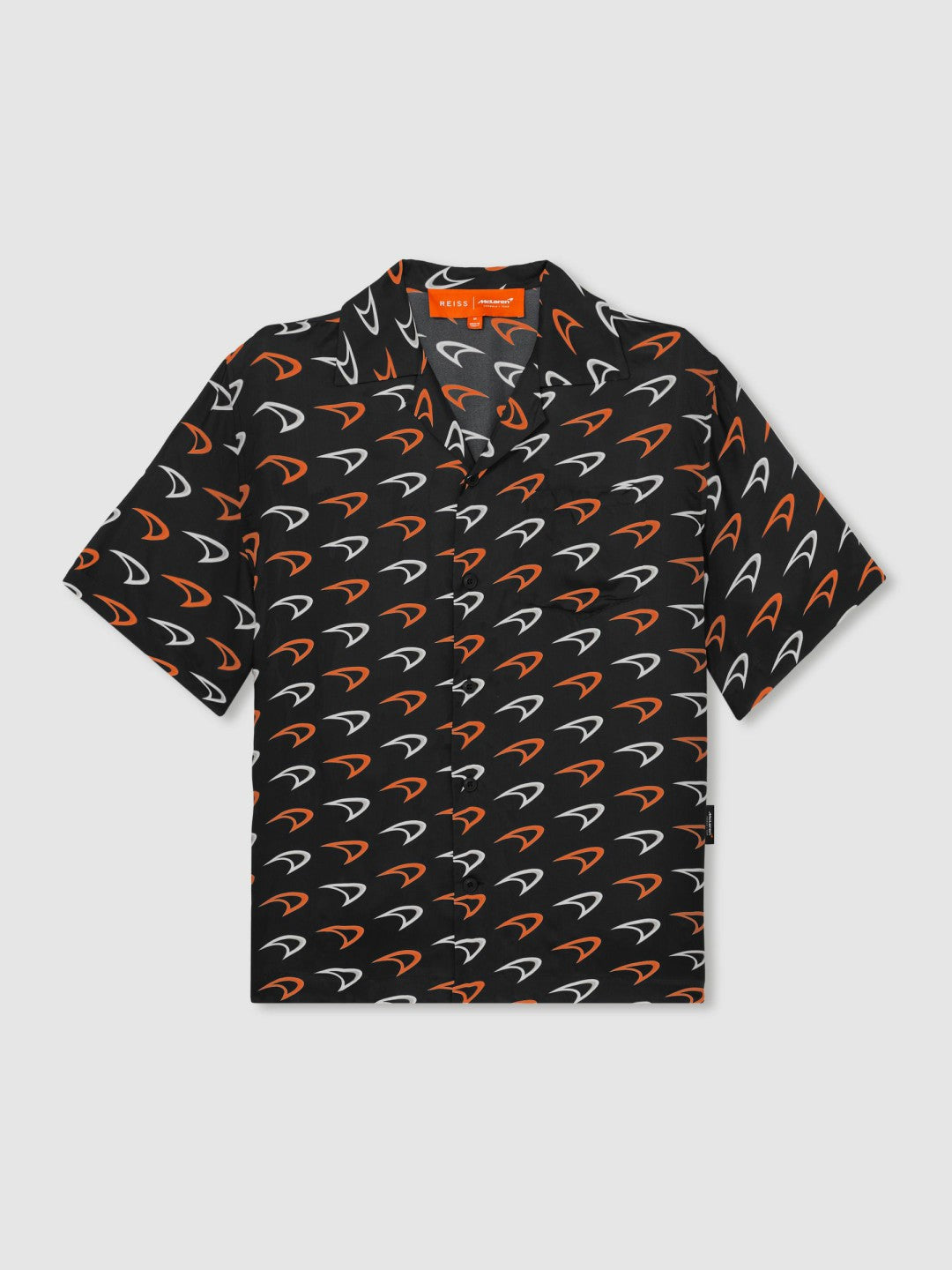 McLaren F1 Team Speedmark Logo Shirt in Black | Reiss Discount